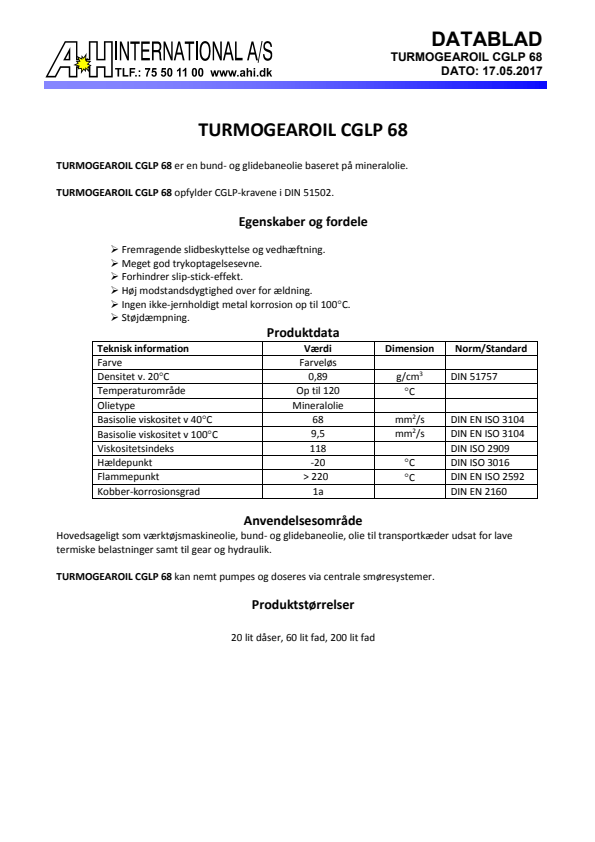 

Turmogearoil CGLP 68


